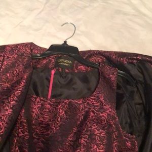 Giovanna sleeveless sheath dress with long coat